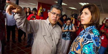 Los cancilleres de Colombia, María Ángela Holguín, y de Venezuela, Elías Jaua, se reunirán el próximo miércoles