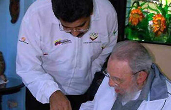 Maduro se refirió a ellos como "luchadores antiterroristas" y dijo estar seguro de que "más temprano que tarde" estarán en las "calles libres" de La Habana y Caracas