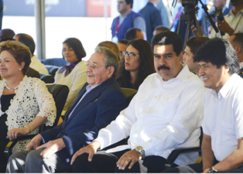 El presidente Nicolas Maduro junto a sus homólogos de Brasil, Cuba y Bolivia durante el encuentro de la CELAC en La Habana
