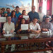 Los promotores de la actividad invitaron a la población a suscribirse al comunicado en rechazo a la violencia