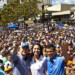 Multitudinaria fue la concentración este domingo en Caracas.