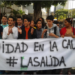 Los jóvenes protestaron este lunes ante el MIJ exigiendo liberación de estudiantes detenidos en Táchira.