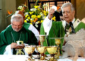 El Cardenal Jorge Urosa Savino en compañía del nuevo Nuncio de Su Santidad, monseñor  Aldo Giordano