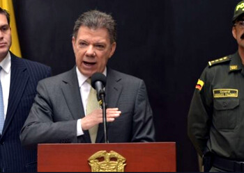 "Es algo totalmente inaceptable", dijo el presidente Santos al precisar que la investigación que ordenó busca poner al descubierto "fuerzas oscuras que están tratando de sabotear (...) el proceso de paz"