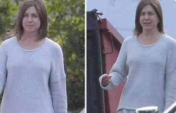 Aniston pasa unos días de soltería en Los Angeles porque su pareja, el actor Justin Theroux, está grabando los episodios de la serie The Leftlovers