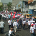 Un grupo de trabajadores de distintas organizaciones sindicales de los Altos Mirandinos marchó este jueves Primero de Mayo, Día del Trabajador, para manifestar su descontento con que el sueldo mínimo se ubique en 4.270 bolívares.
