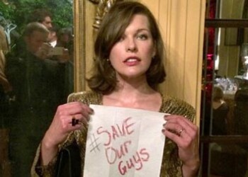 Milla Jovovich se ha sumado a la acción #SaveOurGuys  AGENCIAS