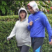 Su pareja y ella fueron a un gimnasio y luego pasearon por la ciudad