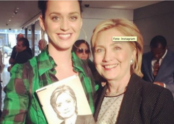 "Le dije a Hillary Clinton que escribiré un tema para ella si lo necesita", publicó Katy en Twitter
