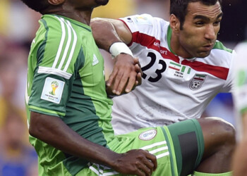 Nigerianos e iraníes no se hicieron daño
AP / Martin Meissner