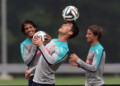 Cristiano Ronaldo ha estado trabajando muy duro para el torneo
AFP / Timothy A. Clary