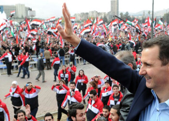 El presidente sirio, Bashar Al Assad, ha sido reelegido con el 88,7% de los votos  AGENCIAS