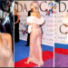 Rihanna lució casi desnuda bajo una túnica de fina y traslúcida malla con miles de cristales