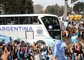 El pueblo argentino se volcó a las calles a recibir a su selección
AFP / Maxi Failla