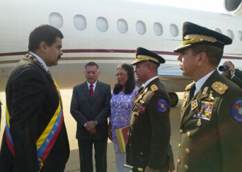 El presidente de la República, Nicolás Maduro Moros, llegó la tarde de este jueves a Maracaibo  AGENCIAS