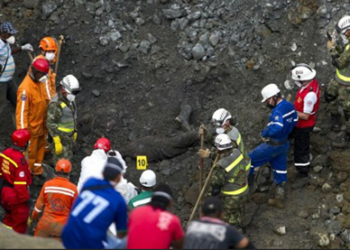 El accidente se produjo el miércoles después del mediodía al derrumbarse uno de los túneles de las minas artesanal de oro en San Juan de Arriba