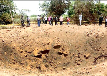El impacto del meteorito causó un cráter de unos 12 metros de diámetro y 5,5 metros de profundidad, que permanece intacto