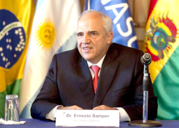 El secretario general señaló como uno de sus objetivos el “mantener la vocación de Suramérica como una región de paz en el mundo”