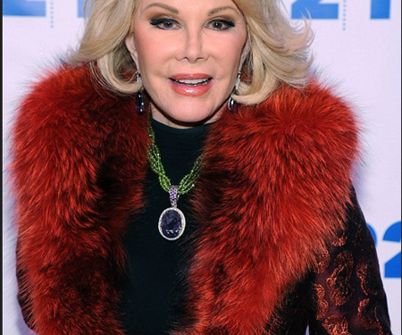 Joan Rivers falleció el pasado mes de septiembre debido a la falta de oxígeno en el cerebro durante una operación rutinaria de las cuerdas vocales