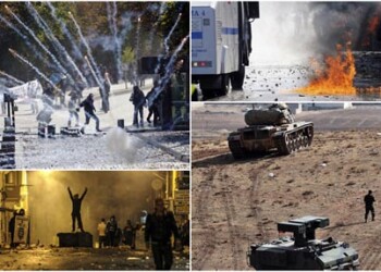 Las manifestaciones prokurdas celebradas desde el lunes en Turquía, sobre todo en el sudeste del país, de mayoría kurda, han causado al menos 31 muertos  CORT. NOTICIAS24