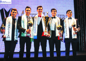 El cuadro de honor estuvo conformado por Miranda (Jeudiel Condado) como Mister Universo World Vzla. 2014, Zulia (Libio La Rovere) como Mister Universo Inter. Vzla 2014  Foto cortesía de Bellezavenezolana.net
