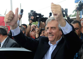 Tabaré Vázquez, ganó las elecciones presidenciales celebradas el domingo en Uruguay con 1.226.105 votos  AP