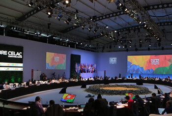 Este miércoles inició en Costa Rica la III Cumbre de la Comunidad de Estados Latinoamericanos y Caribeños (Celac)  CORT. PRESIDENCIA