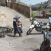 Lugar donde fue asesinado Zambrano, custodiado por los polimiranda
