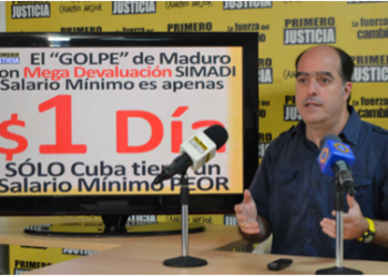 Durante la rueda de prensa, el parlamentario también hizo referencia a las cifras de la Canasta Alimentaria