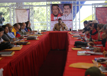 El presidente del Partido Socialista Unido de Venezuela (Psuv), Nicolás Maduro, encabezó este lunes una reunión de trabajo con toda la directiva nacional  PRENSA MIRAFLORES