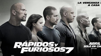 La séptima entrega de la saga “Fast & Furious”, estrenada el pasado jueves, ha arrasado en la taquilla mundial  AGENCIAS