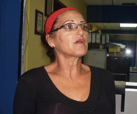 Alicia Hernández, representante de uno de los alumnos