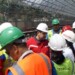 Este domingo el presidente del Metro Los Teques, Farith Fraija, realizó una inspección a la ejecución de los trabajos que suspenderán el servicio el próximo fin de semana también