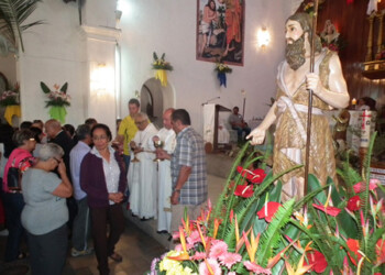 José Luis Rodríguez, alcalde de Carrizal, estuvo presente en la homilía que ofició el obispo de Los Teques, monseñor Freddy Fuenmayor