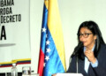 La canciller manifestó que Venezuela mantiene su posición de considerar nulo e írrito el laudo arbitral de 1899