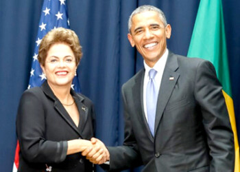 En una jornada lluviosa en la capital estadounidense, Obama y Rousseff iniciaron una reunión que debería concentrarse en la cooperación en el área de medio ambiente y un fuerte impulso al crecimiento del intercambio comercial