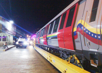 El tren arribó al puerto de La Guaira en  el estado Vargas, el pasado  viernes 4 de septiembre