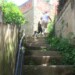 Hay que subir 750 escalones para llegar a la parte alta de barrio La Cruz