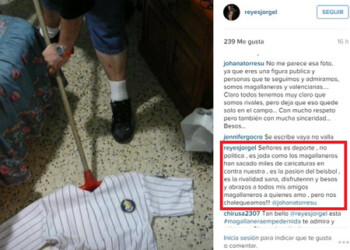 El actor venezolano inmediatamente fue reprochado por todos sus followers en la red social Instagram.