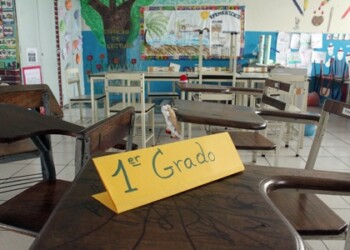 Vacías quedaron las aulas luego de saber que no había agua en el plantel