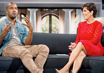 Kanye West durante la celebración del 60 cumpleaños de su suegra Kris Jenner