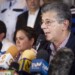 Henry Ramos Allup, presidente de la Asamblea Nacional, aseveró que los diputados del oficialismo no estaban presentes en la cámara a las 10:00 am como afirmaron para retirarse por falta de quórum.ARCHIVO