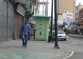 Pocos caminantes recorrieron la ciudad este viernes