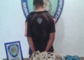 El sujeto fue capturado en un intento de trancar la vía