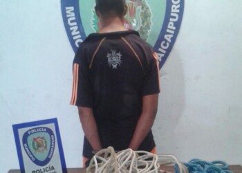 El sujeto fue capturado en un intento de trancar la vía