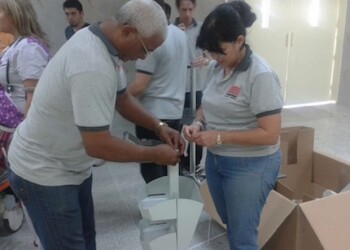 Mobiliarios y equipos médicos arribaron a mitad de la semana.