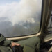 Vista desde el aire del incendio que consume el Parque Nacional Macarao.
