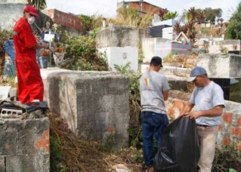 La jornada de mantenimiento llegó al camposanto local.