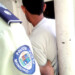 El detenido Osver José Rondón Hernández cuando era trasladado