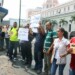Trabajadores se apostaros en las avenidas por mejoras salariares